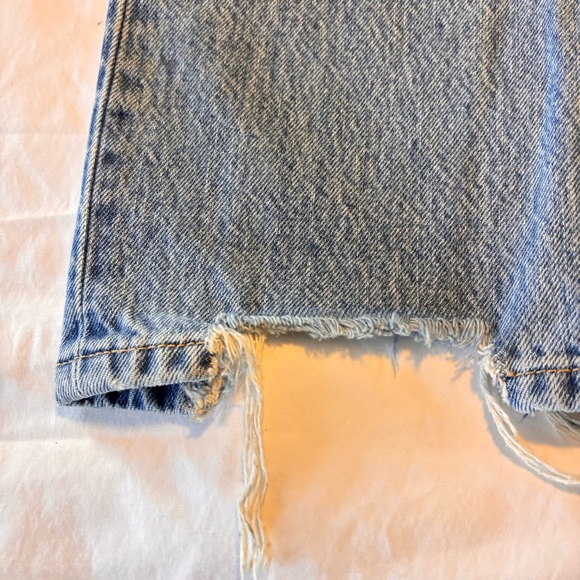 Levi's Light Blue Distressed Boot Cut Jeans - Picture 4 of 13